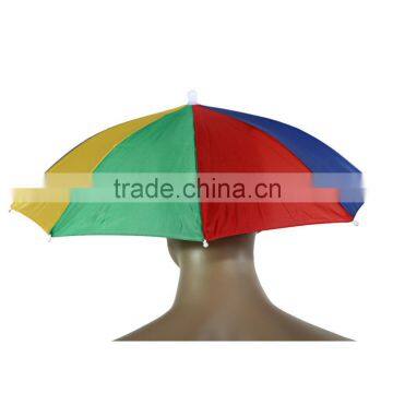Fordable HeadBand Ajustable SunShade Umbrella Hat Cap Sun Shade for Camping Fishing Hiking Festivals Outdoor Brolly photo-4