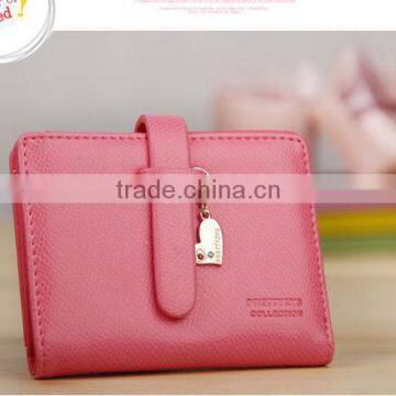 China supplier leather wallet fancy elegant purse high quality lady bag 2016