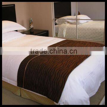 hotel bed linen jacquard bed runner decoration