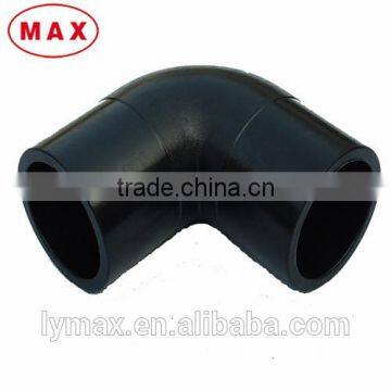 ISO quality HDPE pipe fittings 90 degree elbow dimensions from China factory