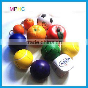 CE Standard Various Designs Soft PU Foam Squeeze Toy Anti Stress Ball