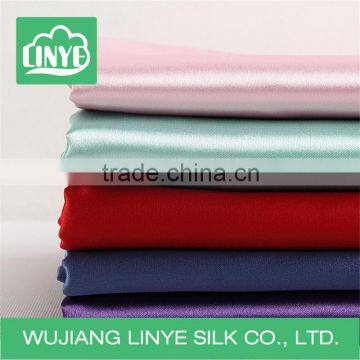 polyester spandex light elastic satin lining fabric / stretch satin fabric