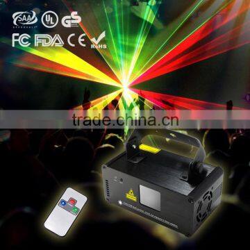 200mW New Remote DMX Light RGY Laser Stage Lighting Scanner DJ Party Show Light Projector Chrismas Laser Light