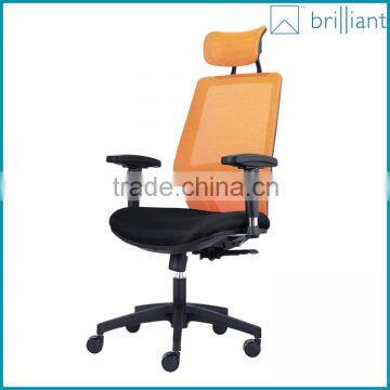 896A High Back Ergonomic Black Swivel Mesh Office Chair With Headrest photo-2