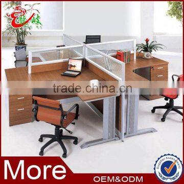 hot sale glass aluminium partition office screen workstation melamine cubicle partition modular workstation