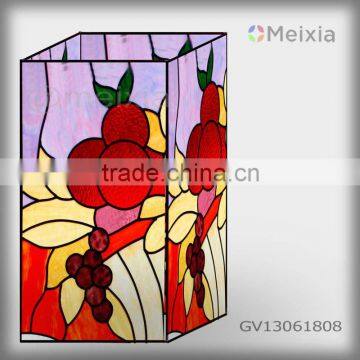 GV13061808 china tiffany style stained glass vase for home decoration