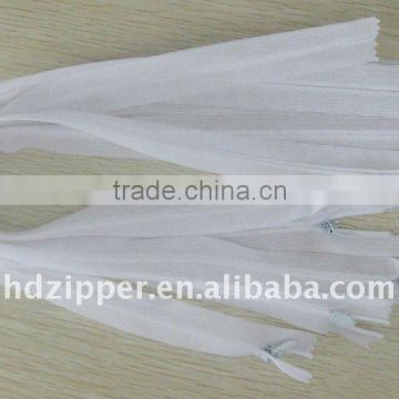 white color nylon zipper