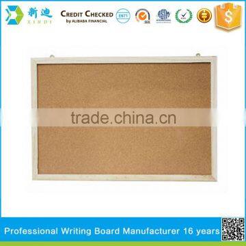 cork board white wood frame