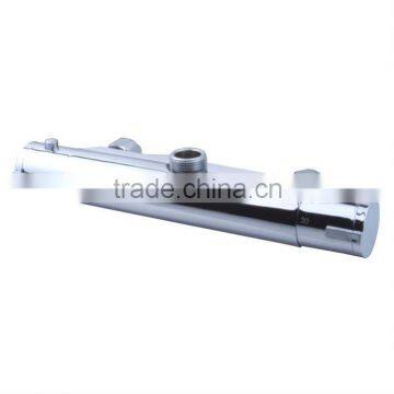 High Quality & Luxury Brass Thermostat Bath Shower Mixer, Chrome Finish And Wall Mounted, Upward Screw Spout