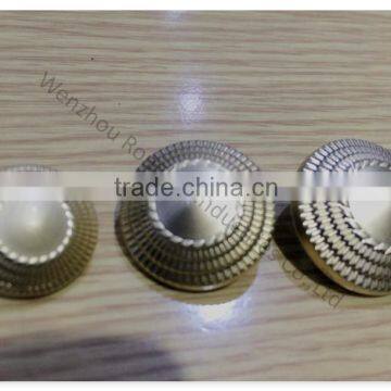 Metal shank button with hand sewing bottom for uniform