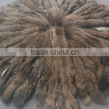 2016 high -end real raccoon fur trimming material for cuff ,garment