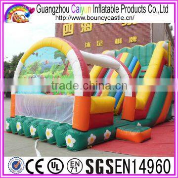 Outdoor Slide Inflatable Dry Slide With Arch Tent Cover photo-2