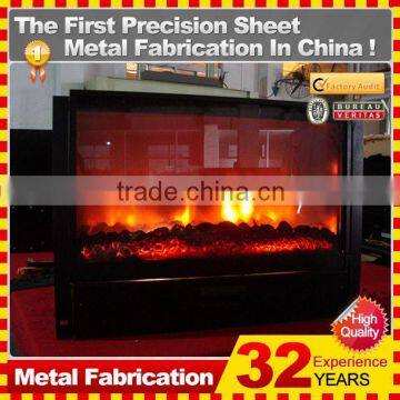 Gas fireplace Kindle outdoor fireplace frame customized