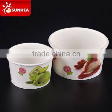 Printed paper disposeble ice cream cup