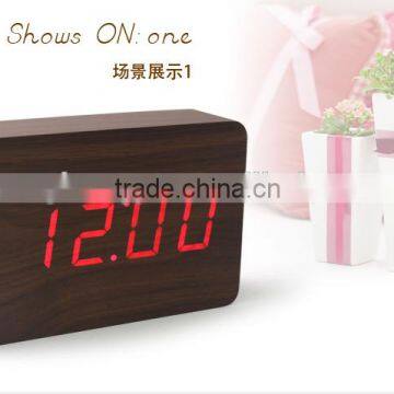 Multi-function Digital Wooden Table Clock