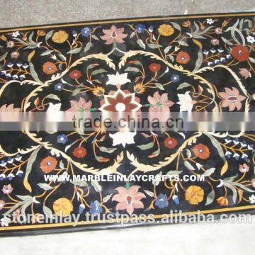 Pietra Dura Marble Inlay Dining Table Inlay Top