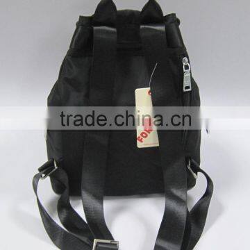 Wholesale Black Polyester Drawstring Backpack photo-2