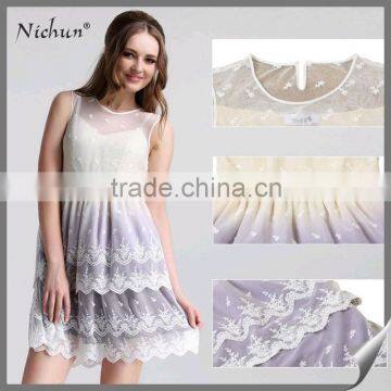 Dongguan Wholesale Lace Design Women Dresses 2015 New Arrival