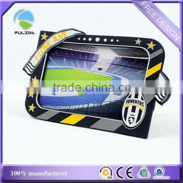 custom football field promotional soft rubber plastic photo frame