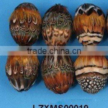 Christmas pheasant feather balls LZXMS00019