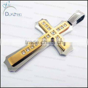 fashion mens double cross pendant