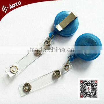 plastic retractable badge holder plastic badge pull reel