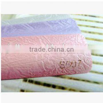 25mm Pvc Blind S Shape Slat With Emboss Flower/roller Blind photo-4