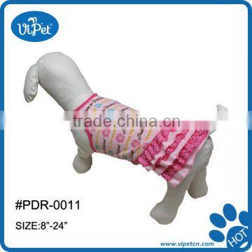 Pet Dog with Flowe brush length apparel