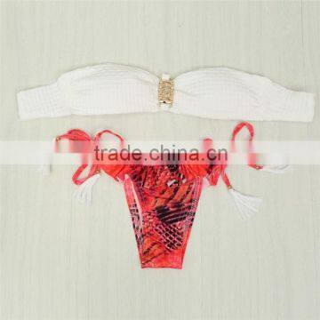 2016 The New Explosion Models Sexy Lady Bandage Split Bikini Swimsuit photo-3
