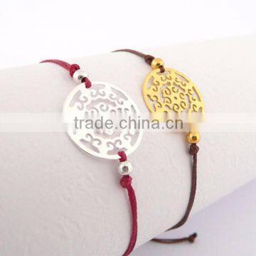 925 Sterling silver Handwork Jewelry simple design bracelet for girls