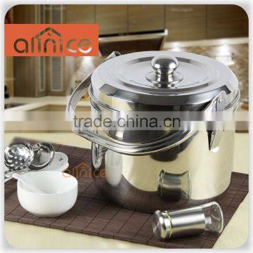 Allnice-stainless steel no fire re-cooking cookware energy saving cooking pot, magic cooking pot