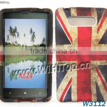 TPU Gel Case For Nokia Lumia 820 Silicone Printing SKin UK Flag Cover.