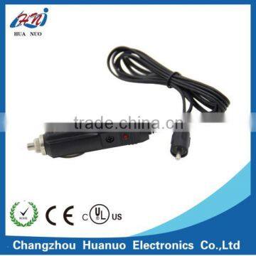 Car cigarette lighter plug adapter to dc power cable