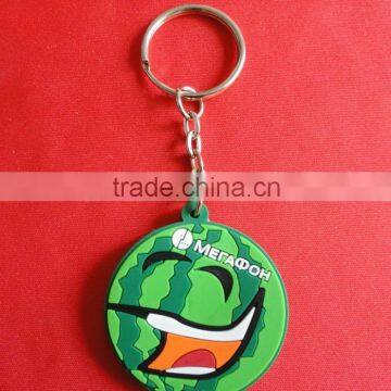 custom made soft 3D rubber pvc logo keychain