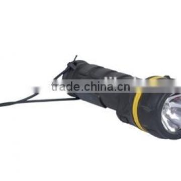 Hot sales dry battery rubber flash torch for boat