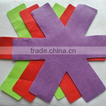 Multi-color colorful 100%polyester non-woven felt pan protectors (red, purple, green,etc)