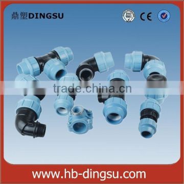 pp compression fittings reducing tee pp/pe fittings for pipes plastic fittings made in pp irrigation supplier