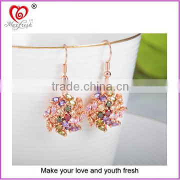 High quality fashion dubai gold jewelry earring latest design gold jewelry earring