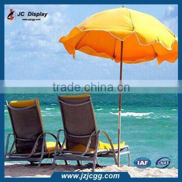 Beach Umbrella Wind Resist Standard Size Round Outdoor Beach Parasol