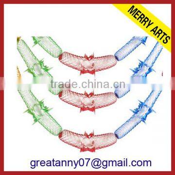 Made in china wholesale party decorations hollow out hanging tinsel