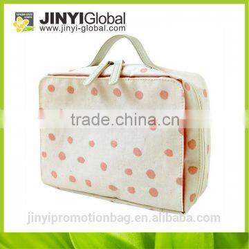 2014 fashion ladies Nice printed toilet bag nice travel bag with compartments/womens toilet bag