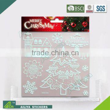 BSCI factory audit Christmas 3D Eco-friendly decorative removable glow in the dark star wall stickers