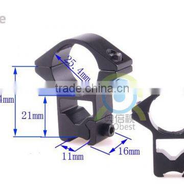 2pcs Low Profile 25.4mm 1" Scope Rings Fits 11mm Dovetail Rail Scope Mount Free Shipping photo-3