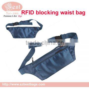 RFID Blocking Money Belt Waist Passport Holder