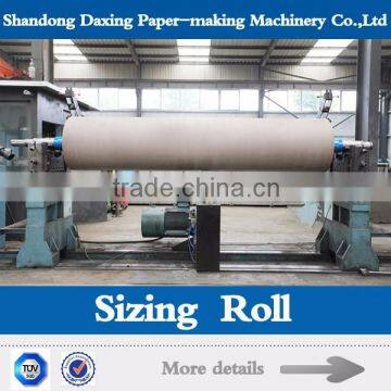 Sizing roll for specialty paper machine