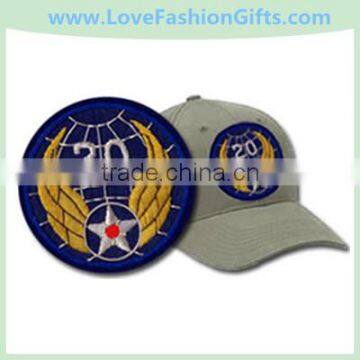 Round Sports Embroidered Cap Patches