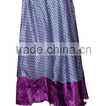 Reversible Silk Wrap Skirt