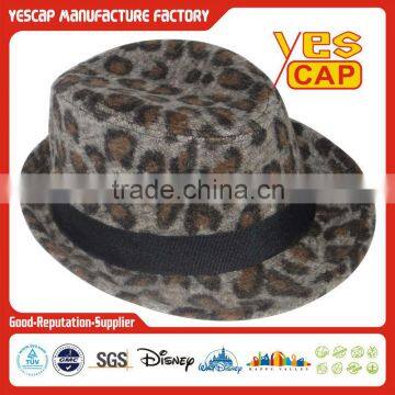 cheap fedora hat for men/fashion leopard hats