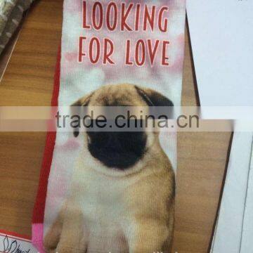 Sublimation Digital printed women socks custom made fashion design china socks factory