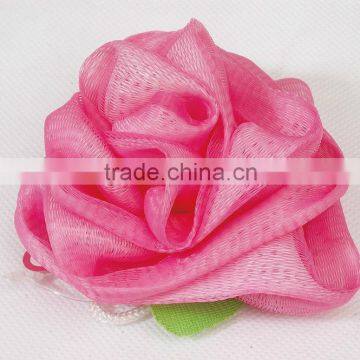 Wholesale PE Rose Bath Flower, bath sponge